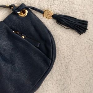 Navy Blue Vince Camuto Leather Crossbody